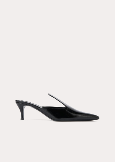 Totême Leather Kitten-heel Pencil Mules In Black