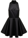 Rotate Birger Christensen Rotate 'cora' Short Dress In Black