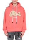 Palm Angels Teddy Bear-print Pullover Hoodie In Red