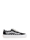 Vans Ua Og Old Skool Checkerboard Sneakers In Black