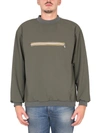 K-way Sweatshirt With Front Pocket In Green