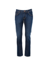 Jacob Cohen Indigo Blue Cotton Blend Denim Jeans In Denim Scuro