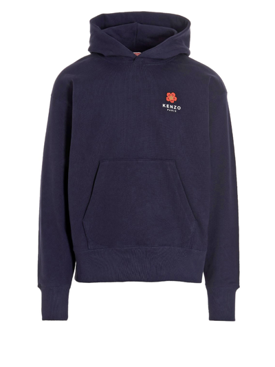Kenzo Seasonal Logo Oversize Sweatshirt In Blu