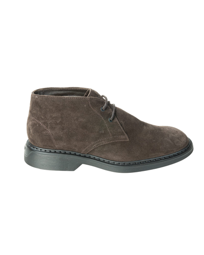 Hogan H576 Ankle Boot In Brown