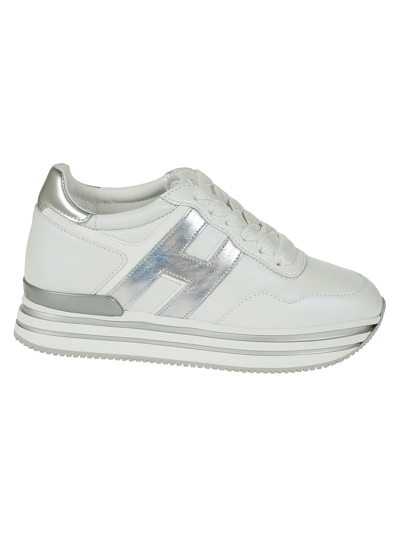 Hogan H483 Midi Platform Sneakers In White