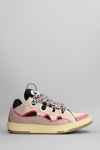 Lanvin Curb Low-top Sneakers In Rose-pink