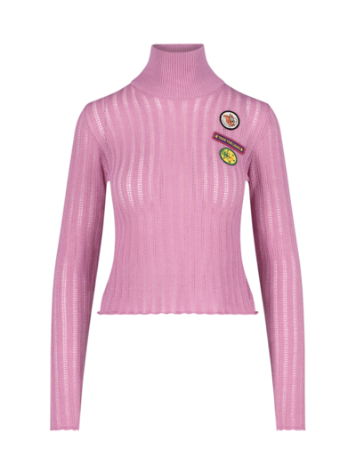 Cormio Anna Badge-embroidered Jumper In Pink