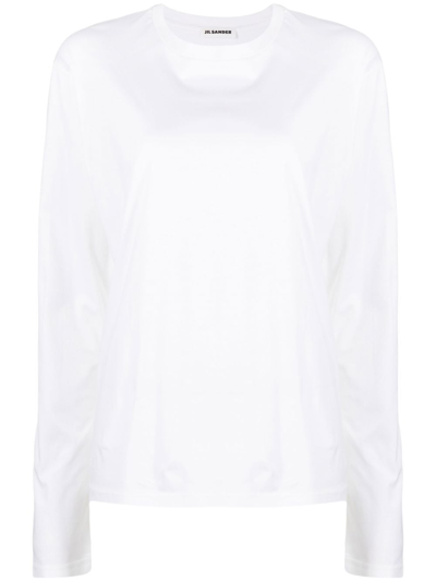 JIL SANDER CREW NECK LONG-SLEEVED T-SHIRT