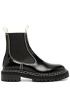 PROENZA SCHOULER CONTRAST-STITCH LEATHER CHELSEA BOOTS