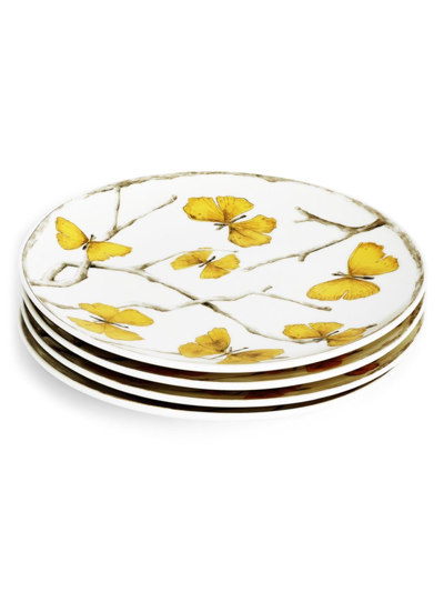 Michael Aram Butterfly Ginkgo Gold Tidbit 4-piece Plate Set
