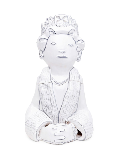 Hazy Mae The Queen Cookie Jar In White