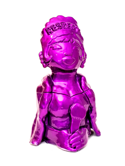 Hazy Mae Aretha Cookie Jar In Royal Purple