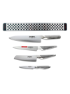 Global Classic 5-piece Magnetic Knife Bar Set