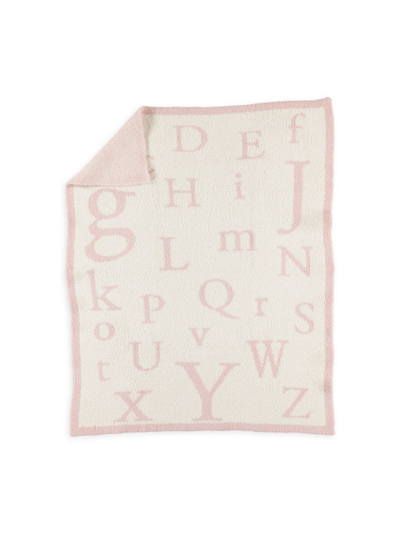 Barefoot Dreams Baby's Cozychic Abc Blanket In Dusty Rose