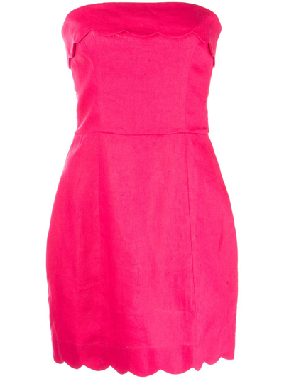 Reformation Isles Linen Dress In Corvette | ModeSens