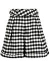 Kenzo Check-pattern Shorts In Black