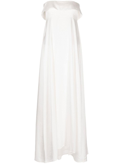 Reformation Coreopsis Ruffled Maxi Dress In Ivory