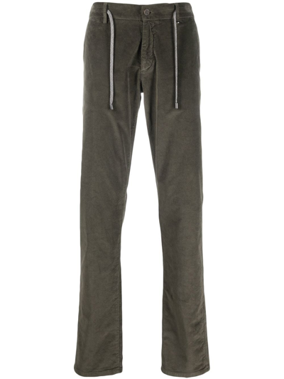 Canali Straight-leg Trousers In Green
