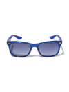 Ray-ban Junior Transparent-frame Gradient Sunglasses In Blue