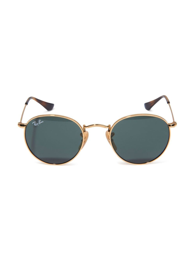 Ray-ban Junior Kids' Round-frame Sunglasses In Gold