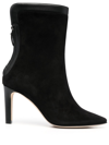 MANOLO BLAHNIK 90MM SUEDE ANKLE BOOTS