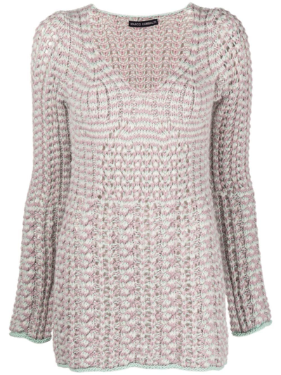 Marco Rambaldi Textured Cable-knit Jumper In Blue