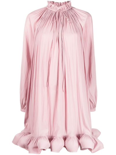 Lanvin Cape Dress In Pink