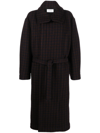 LEMAIRE BELTED HOUNDSTOOTH COAT