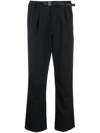 Gramicci Mens Double Navy G Pant Straight Cotton-twill Trousers Xl In Black