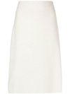 JW ANDERSON LOGO-PATCH KNITTED SKIRT