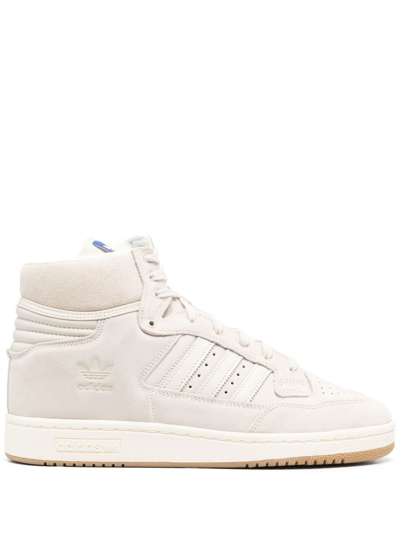 Adidas Originals Panelled High-top Sneakers In Neutrals
