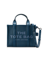 Marc Jacobs Women's The Leather Small Tote In Blue Sea
