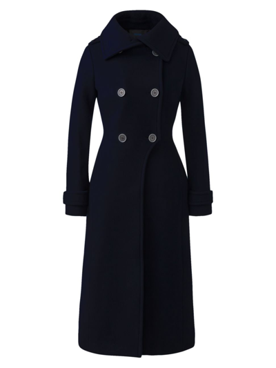 Mackage Women's Elodie Military Coat In Navy