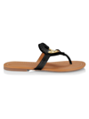 SEE BY CHLOÉ WOMEN'S HANA LEATHER FLAT SANDALS