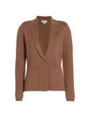 L Agence Lacey Knit Blazer In Acorn