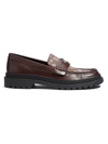 Coach Loafer With Signature Jacquard And Signature Coin In Brown