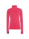 Moncler Women's Grenoble Jersey Turtleneck Top In Pink