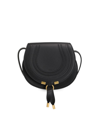 Chloé Women's Mini Marcie Leather Saddle Bag In Black