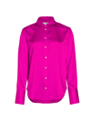 Frame Women's The Standard Silk Button-up Shirt In Magenta
