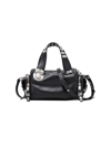 Marc Jacobs Women's The Mini Studded Leather Pushlock Satchel In Black