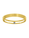 Dean Davidson Women's Signet 22k Gold-plated Tanzanite Pedestal Bangle In Labradorite/ Gold