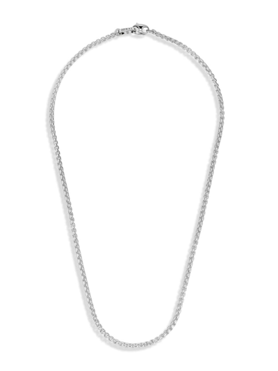 Jonas Studio Men's 3.7mm Sterling Silver Box Chain Necklace