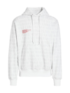 HELMUT LANG MEN'S ALL OVER LOGO GRAPHIC HOODIE