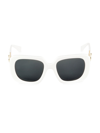 Versace Women's 54mm Square Sunglasses In White
