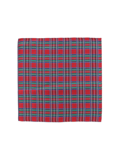 Trafalgar Men's Holiday Nicholas Pocket Square In Red