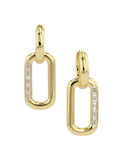 Phillips House Women's Link 14k Yellow Gold & 0.31 Tcw Diamond Huggie Earrings