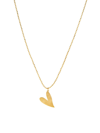 CHARMS COMPANY WOMEN'S BE MINE 14K YELLOW GOLD HEART PENDANT NECKLACE