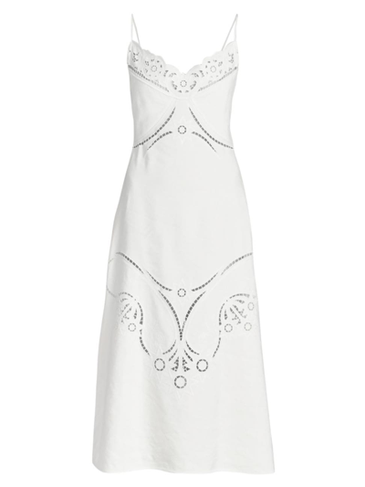 Chlo Embroidered Eyelet Sundress In Iconic Milk | ModeSens