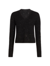 ATM ANTHONY THOMAS MELILLO WOMEN'S WOOL-BLEND SEQUIN V-NECK SWEATER