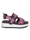 Chloé Women's Lilli Platform Sport Sandals In Fuchsia